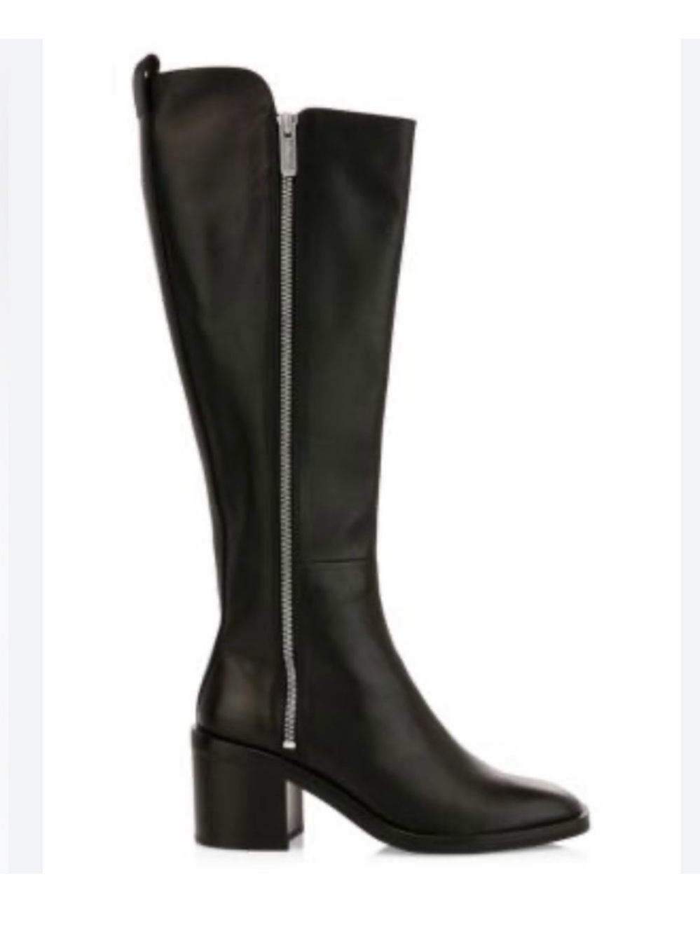 3.1 Phillip Lim tall black double zipper boots